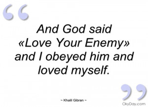 and god said khalil gibran