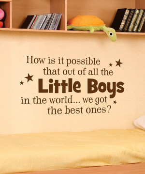 Belvedere Designs Chocolate 'Little Boys' Wall Quote