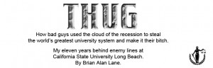 Thug The Book by Brian Alan Lane Full Tenured Professor California ...