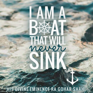 am a boat that will never sink. Come in my way sometime as a ...
