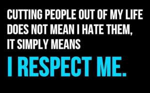 Demand respect YOU deserve it