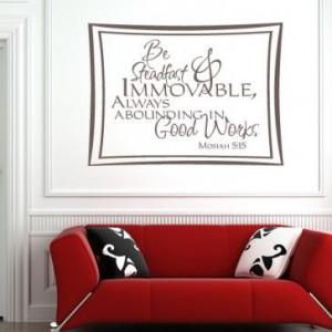 ... Immovable Always Abounding In... Quote Wall Sticker - Religious Quotes