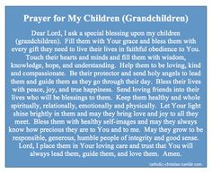 prayers for my children prayer for grandchildren prayer for my ...