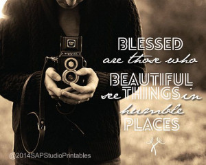 Quote print. Blessed Are Those Who See by SAPStudioPrintables, $5.00