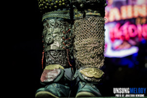 Awesome detail shot of custom armor on Brent Smith of Shinedown by ...