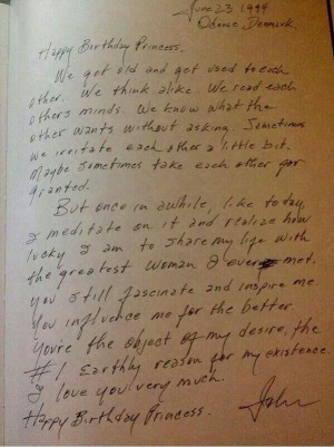 Johnny Cash's letter to June