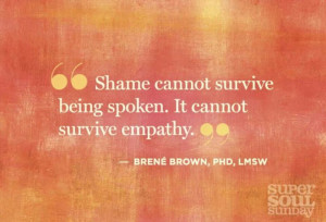 Shame. Brené Brown
