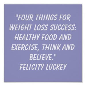 Weight Loss Quotes Poster