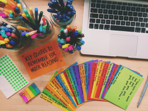 quotes on for my English exam. I’m hoping that by colour association ...