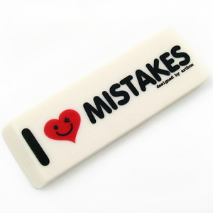 Artbox Funny Big Eraser Heart Mistakes