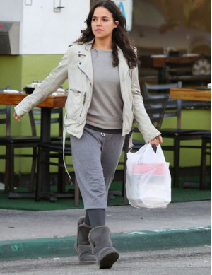 Michelle has been snapped wearing UGG Bailey Button designer boots ...