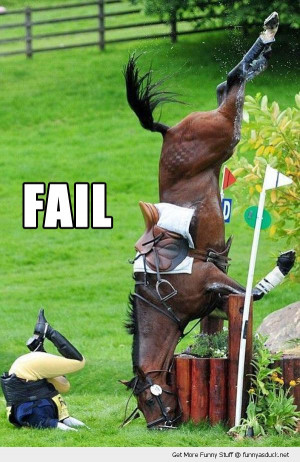 Horse Jumping Fail