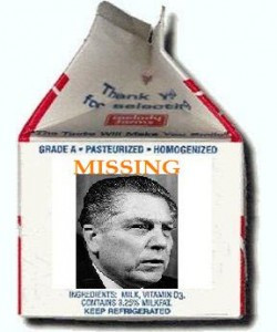 Jimmy Hoffa milk carton SOURCE photobucket.com Fair Use