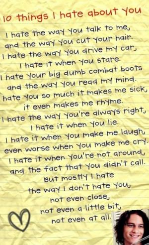 Hate You Poems And Quotes