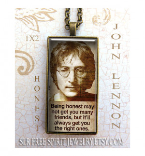 John Lennon Quote Necklace, Boho Jewelry, Quote,1x2 Pendant, Famous ...