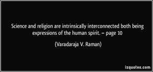 science and religion are intrinsically interconnected both being ...