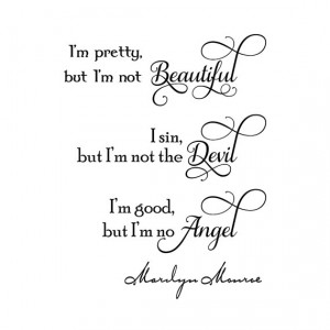 marilyn monroe quotes im pretty but not beautiful