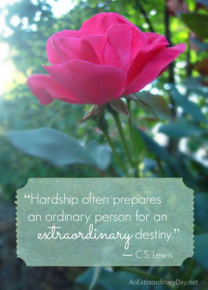 Hardship....extraordinary destiny