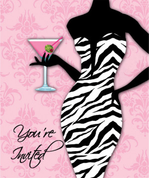Girls Night Out Sassy and Sweet Party Invitations