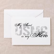 My Aunt is My Hero USMC Greeting Cards (Pk of 10) for