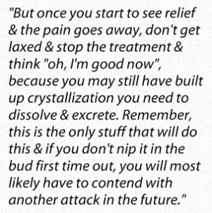 Gout Treatment Quote