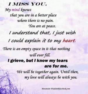 ... meaningful quotes and images ♥ . Grief, I Miss You, Quotes, Menu