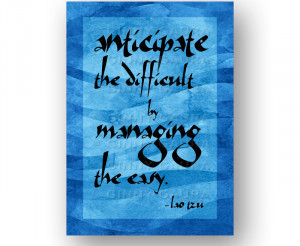 Anticipate Quote by Lao Tzu Digital Download, Design by Artist Ginny ...
