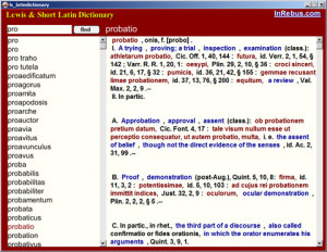 Latin Dictionary for Windows. A complete Lewis & Short!