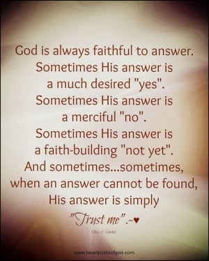 Sometimes... God knows your heart
