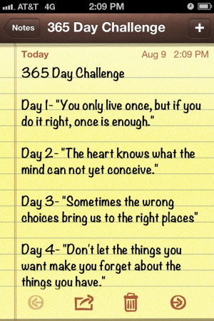 365 Day Quote Challenge
