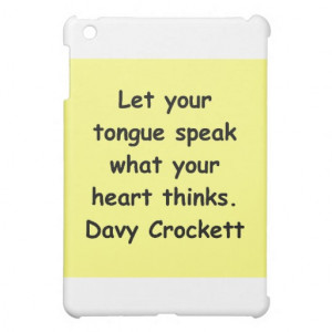 davy crockett quote iPad mini cases