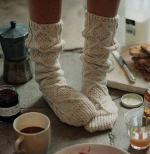 Fancy - Women's Cable-Knit Socks