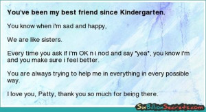 you ve been my best friend since kindergarten friends may 15 2012 six ...