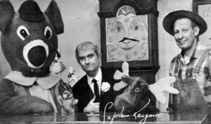 ... Captain Kangaroo, Grandfather Clock, Mister Moose, and Mister Green