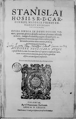 Front Page of Hosius' Works)
