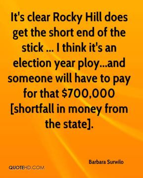 ... ploy...and someone will have to pay for that $700,000 [shortfall in