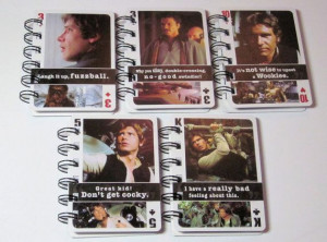 Hans Solo STAR WARS Quote Playing Cards by heavensentcrafts, $15.00