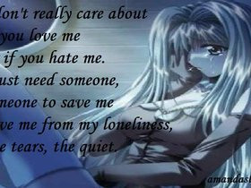 Sad Anime Quotes About Love anime sad love quotes photo: Love Me Hate ...