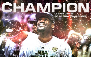 wallpaper of LeBron James who was named 2012 NBA Finals MVP and who ...