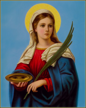 Saint Lucy , Virgin and Martyr