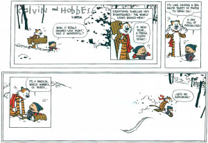 Last Calvin and Hobbes Strip