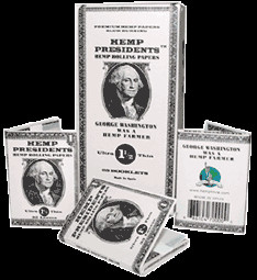 Hemp Presidents™ Hemp Rolling Papers are a Fine Quality, Ultra-Thin ...