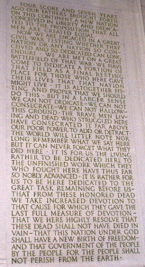 Abe Lincoln Memorial Quotes
