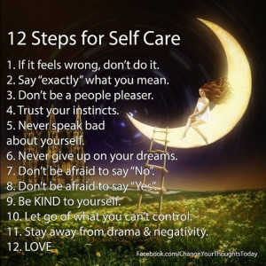 12 steps of self care