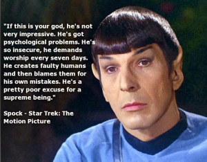 Spock - logical about God