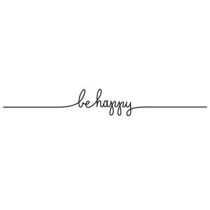 be happy temporary tattoo