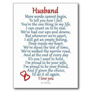 love you poem: Husband Quotes, Idea, Love My Husband, To My ...