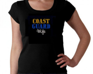 Coast Guard Wife Rhinestone Tee - US Coast Guard Wife T-shirt ...