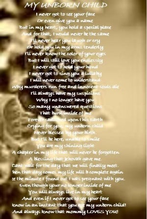 My Unborn Baby Poems