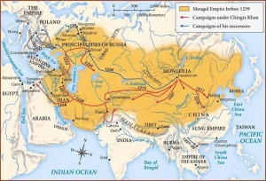 in 200 men direct descendants of Genghis Khan